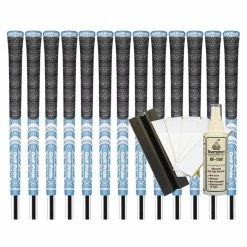 Golf Pride MCC TEAMS (New Decade) Midsize Grip - LIGHT BLUE/WHITE (13pcs + Golf Grip Kit)