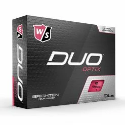 Wilson Staff DUO Optix (12 Pack) Golf Balls - PINK