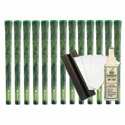 Iomic Sticky Camo 2.3 - Green (13pcs + Golf Grip Kit)