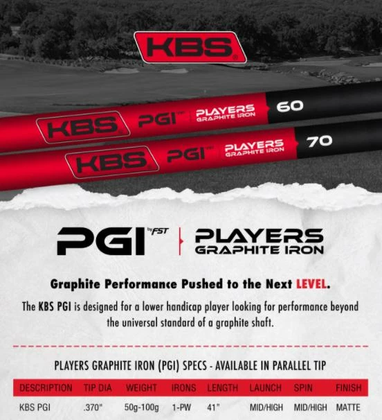 KBS Tour KBS PGI Players Graphite Iron Shaft (0.370" Tip) - Image 2