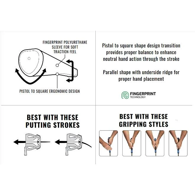 NEW! Lamkin SINK FIT Polyurethane PISTOL CLAW Putter Grip (Midsize) - Image 7