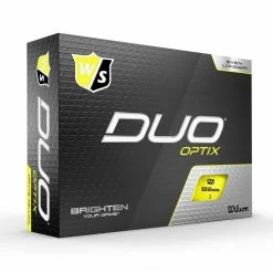 Wilson Staff DUO Optix (12 Pack) Golf Balls - Yellow