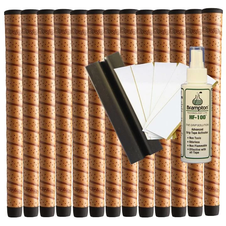 Winn Dri-Tac WRAP Midsize (13pcs + Golf Grip Kit) - Copper Or Dark Grey